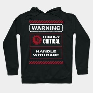 Funny Virgo Zodiac Sign - Warning, Highly Critical, Handle with Care - Black Hoodie